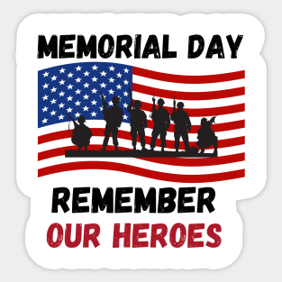 Memorial Day Tshirt Sticker